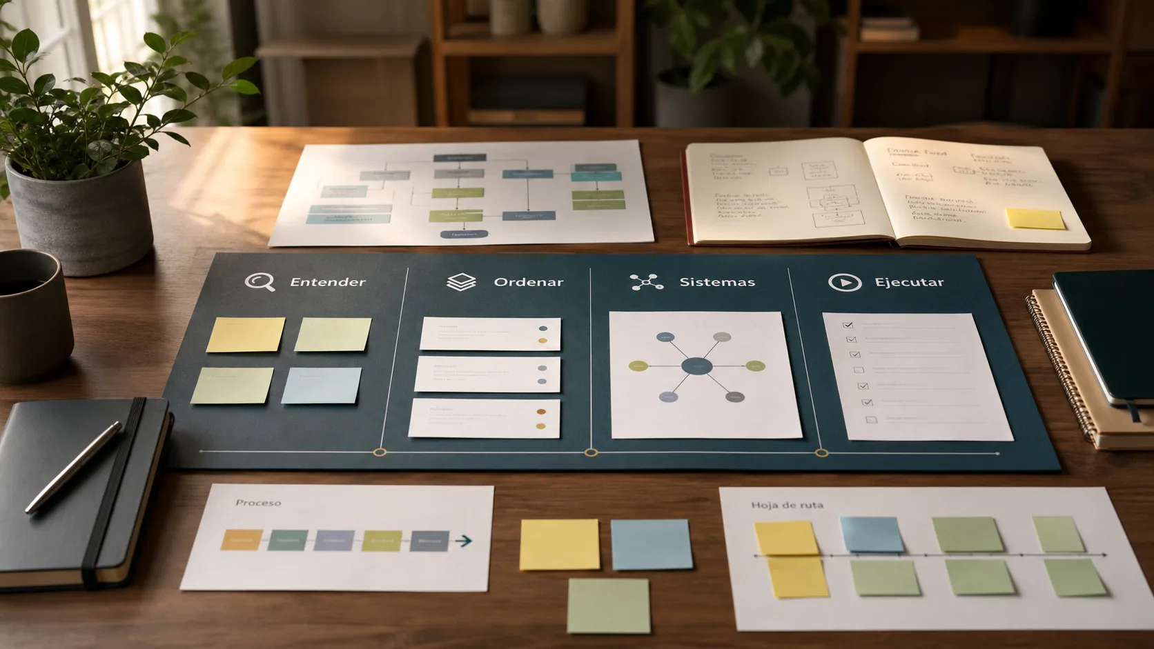 Metodología de trabajo para entender, ordenar, diseñar sistemas y acompañar la ejecución