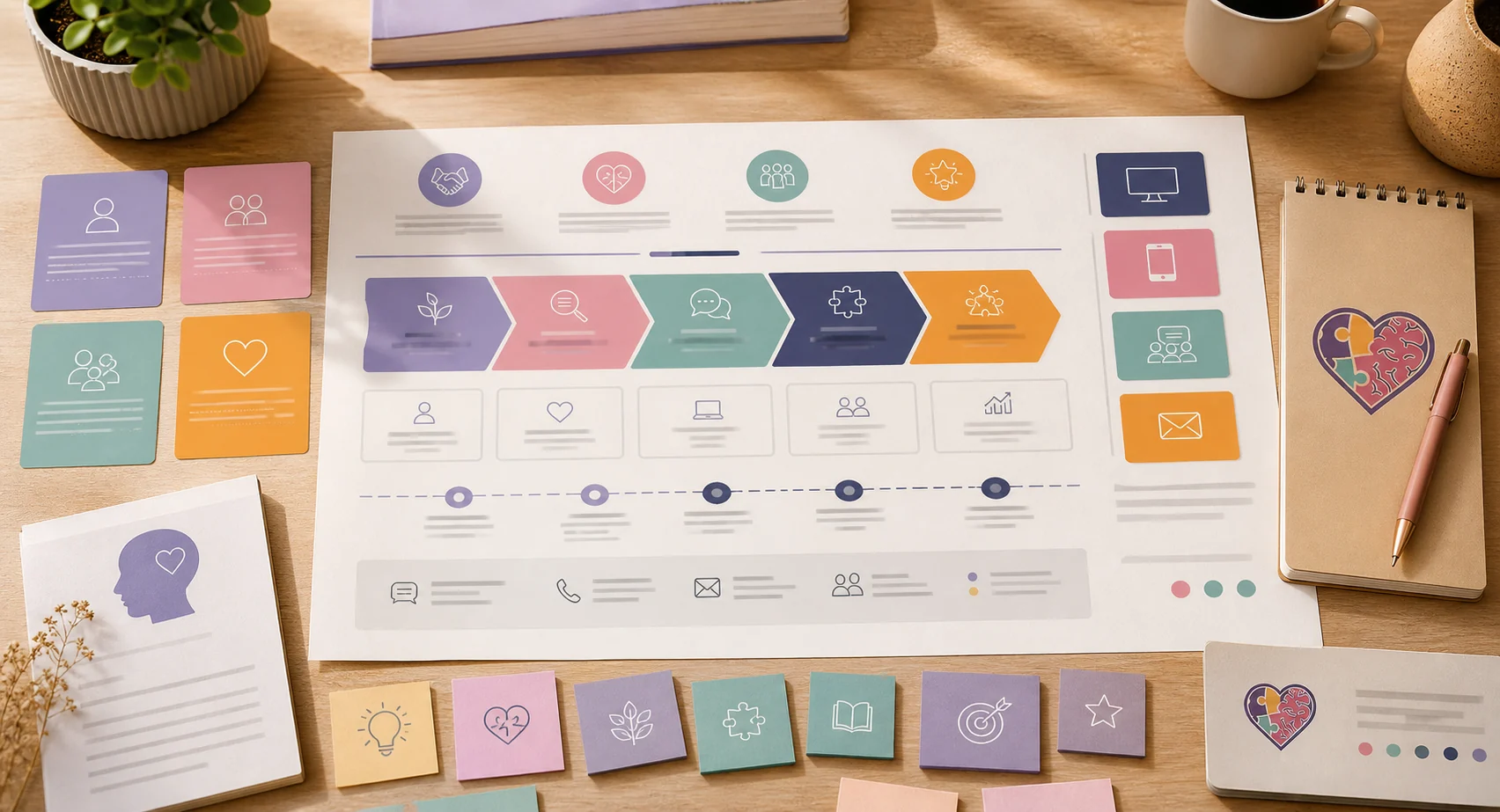 Visualización referencial del modelo de servicios y propuesta de valor de Gaby Psicoeduca